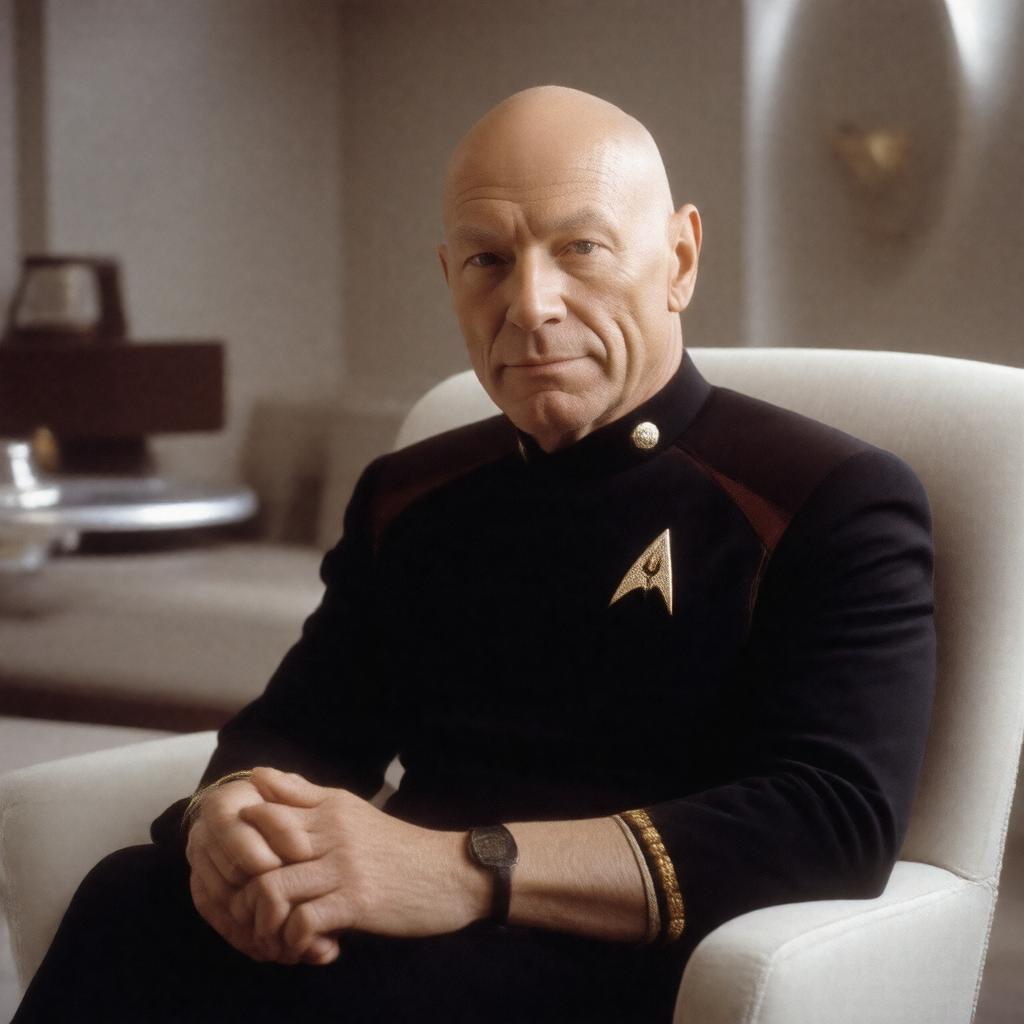 AI-created image of Sir Patrick Stewart