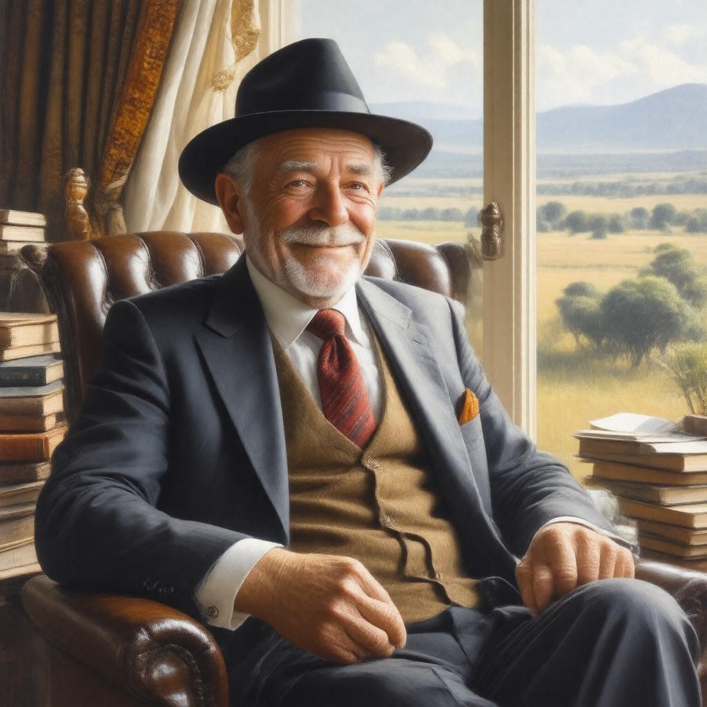 Click to view larger image AI-created image of Sir Percy FitzPatrick