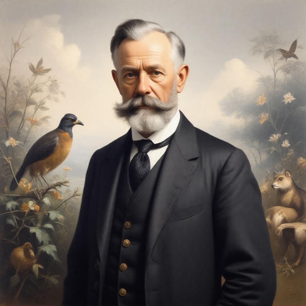 AI-created image of Sir Peter Chalmers Mitchell