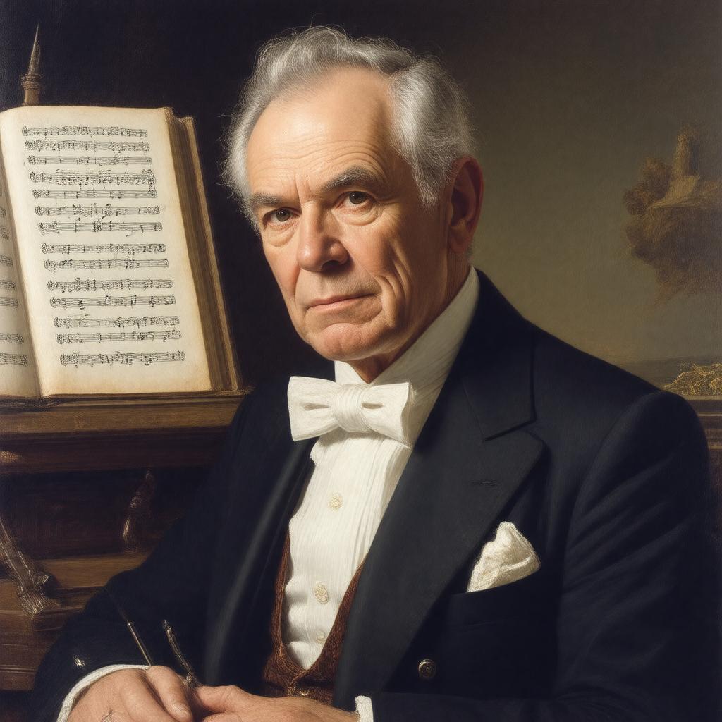 AI-created image of Sir Peter Maxwell Davies