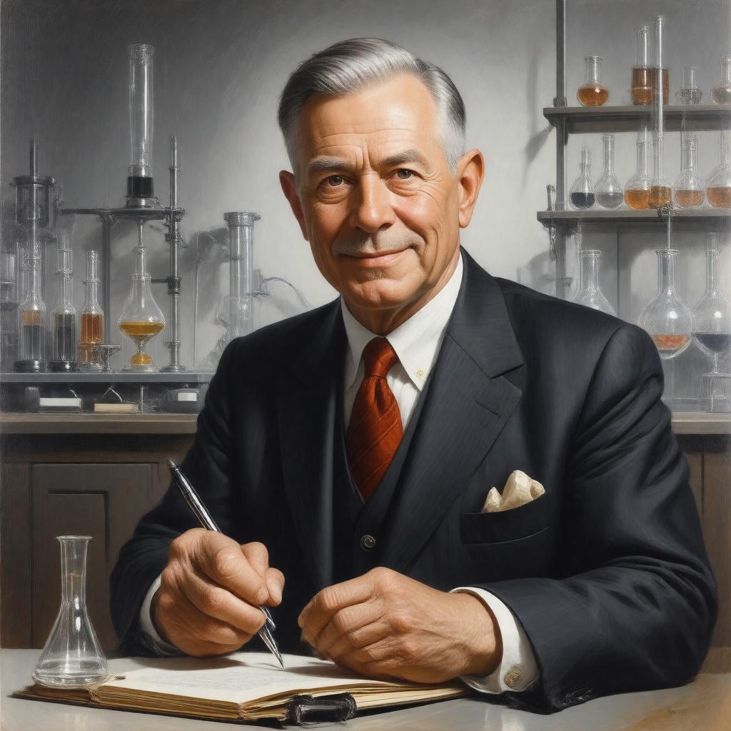 AI-created image of Sir Richard J. Roberts