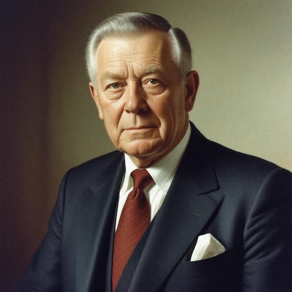 Click to view larger image AI-created image of Sir Robert Scholey