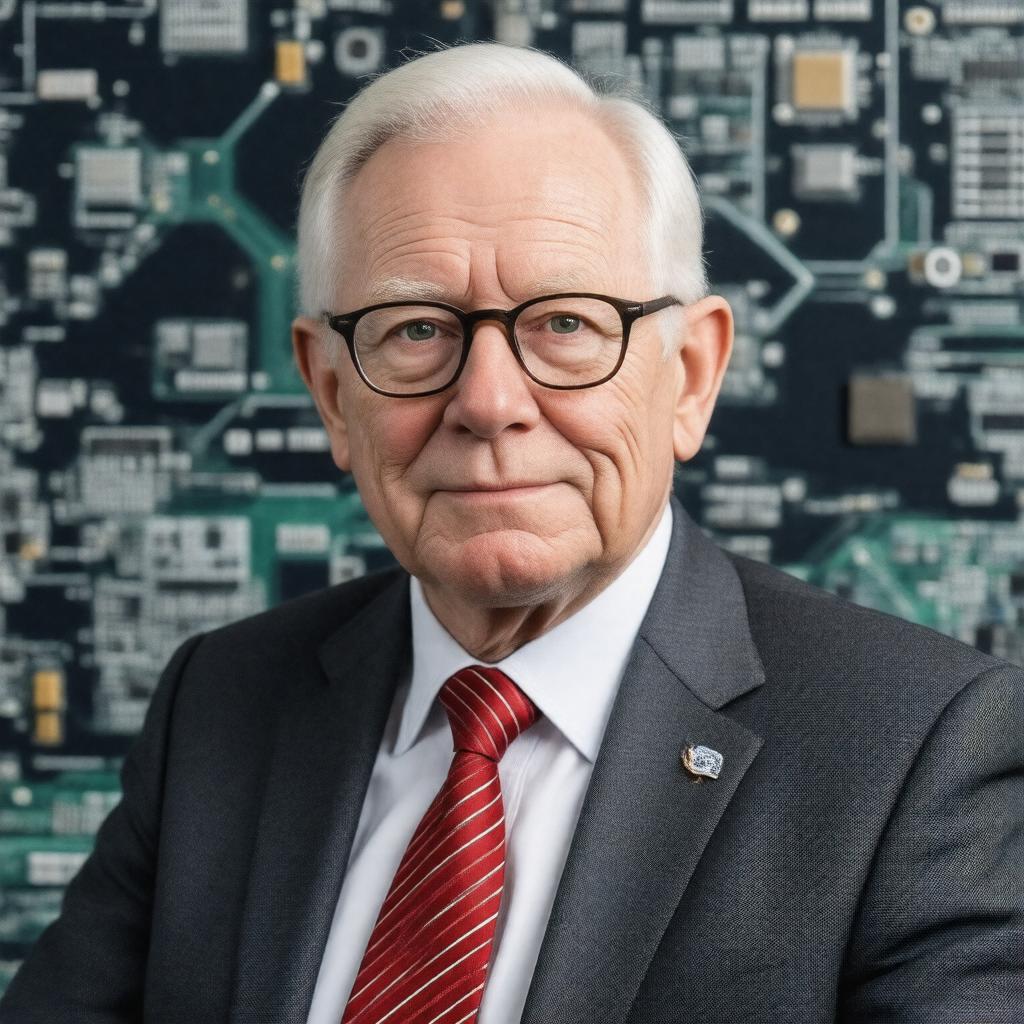 AI-created image of Sir Robin Saxby