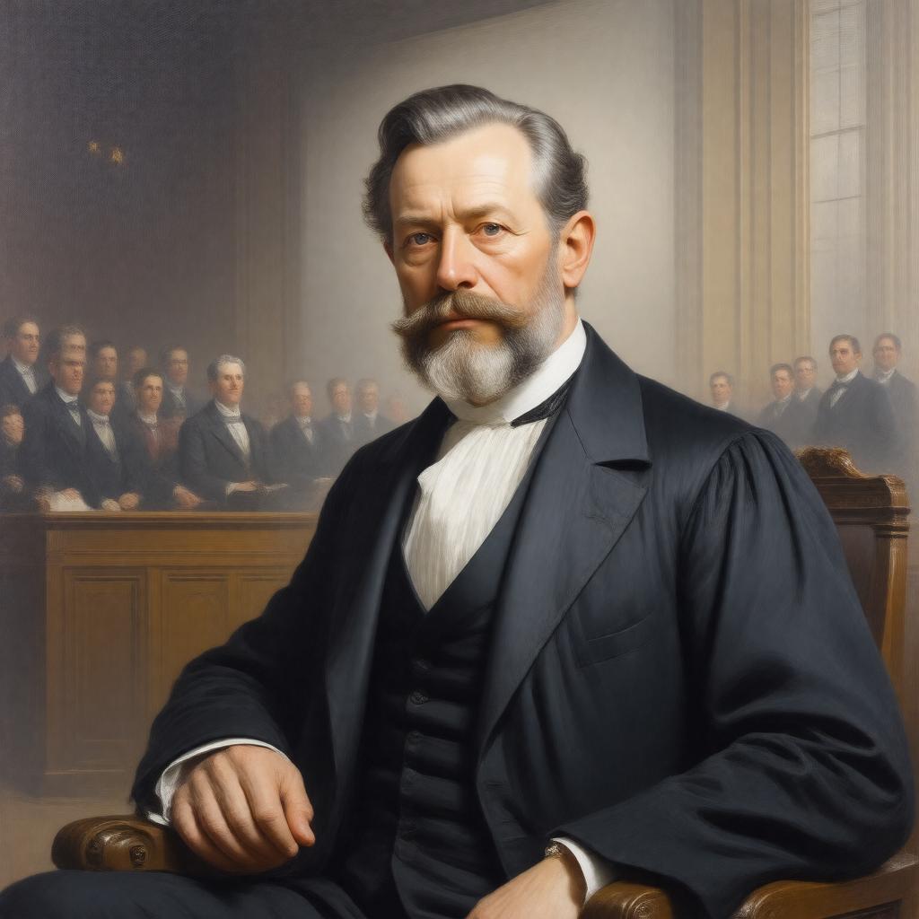 AI-created image of Sir Samuel Evans