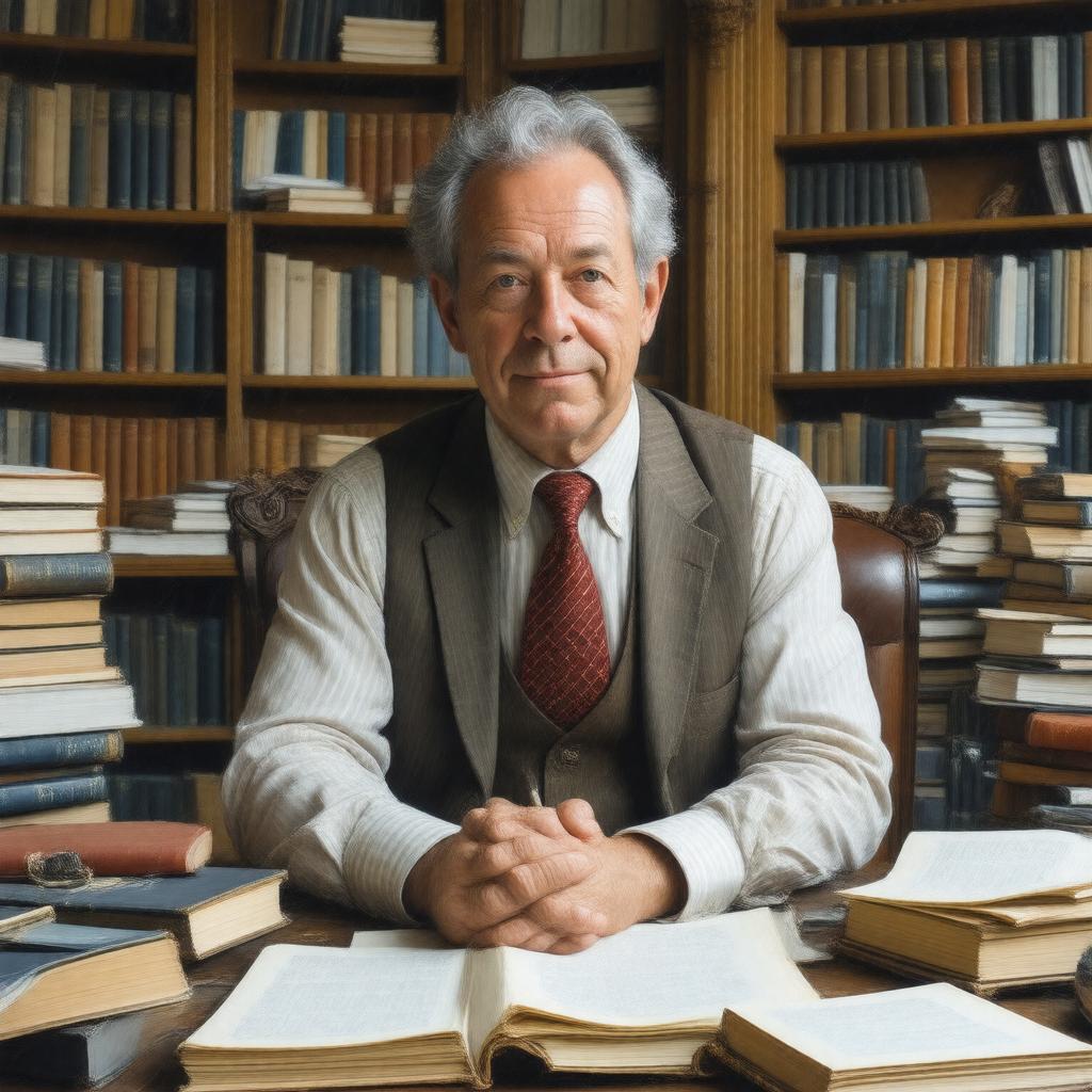 AI-created image of Sir Simon Schama