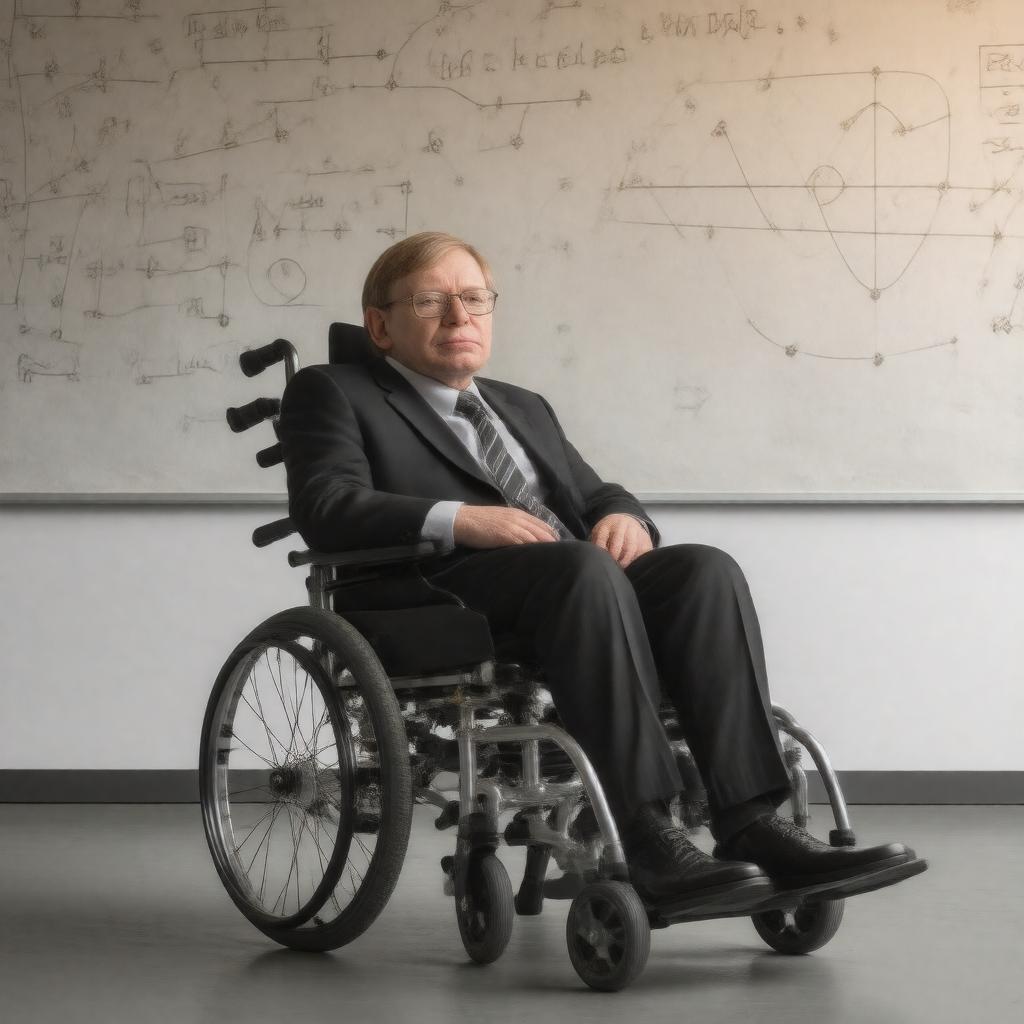 AI-created image of Sir Stephen Hawking