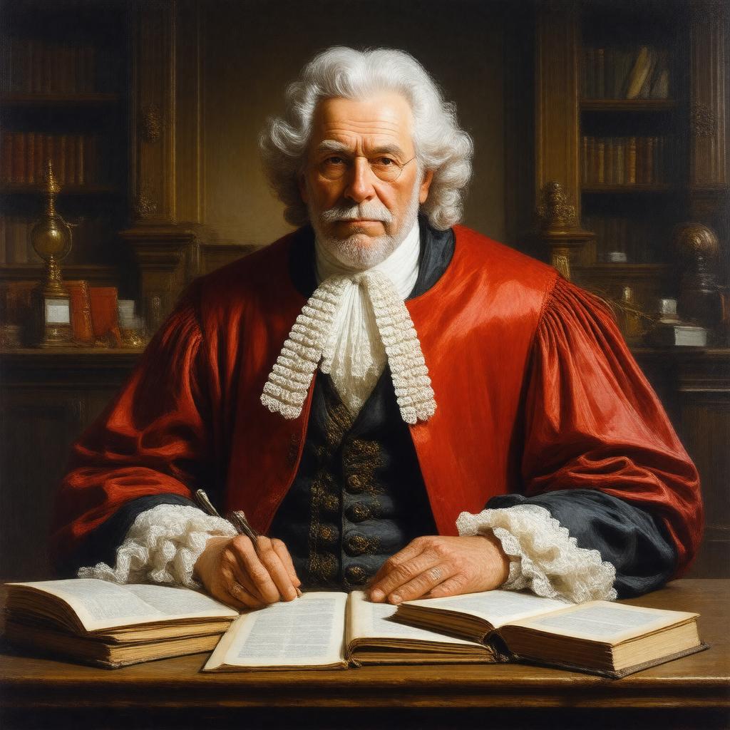 Click to view larger image AI-created image of Sir Stephen Sedley