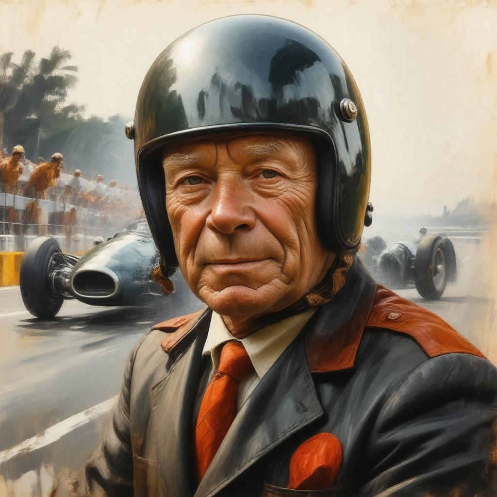AI-created image of Sir Stirling Moss