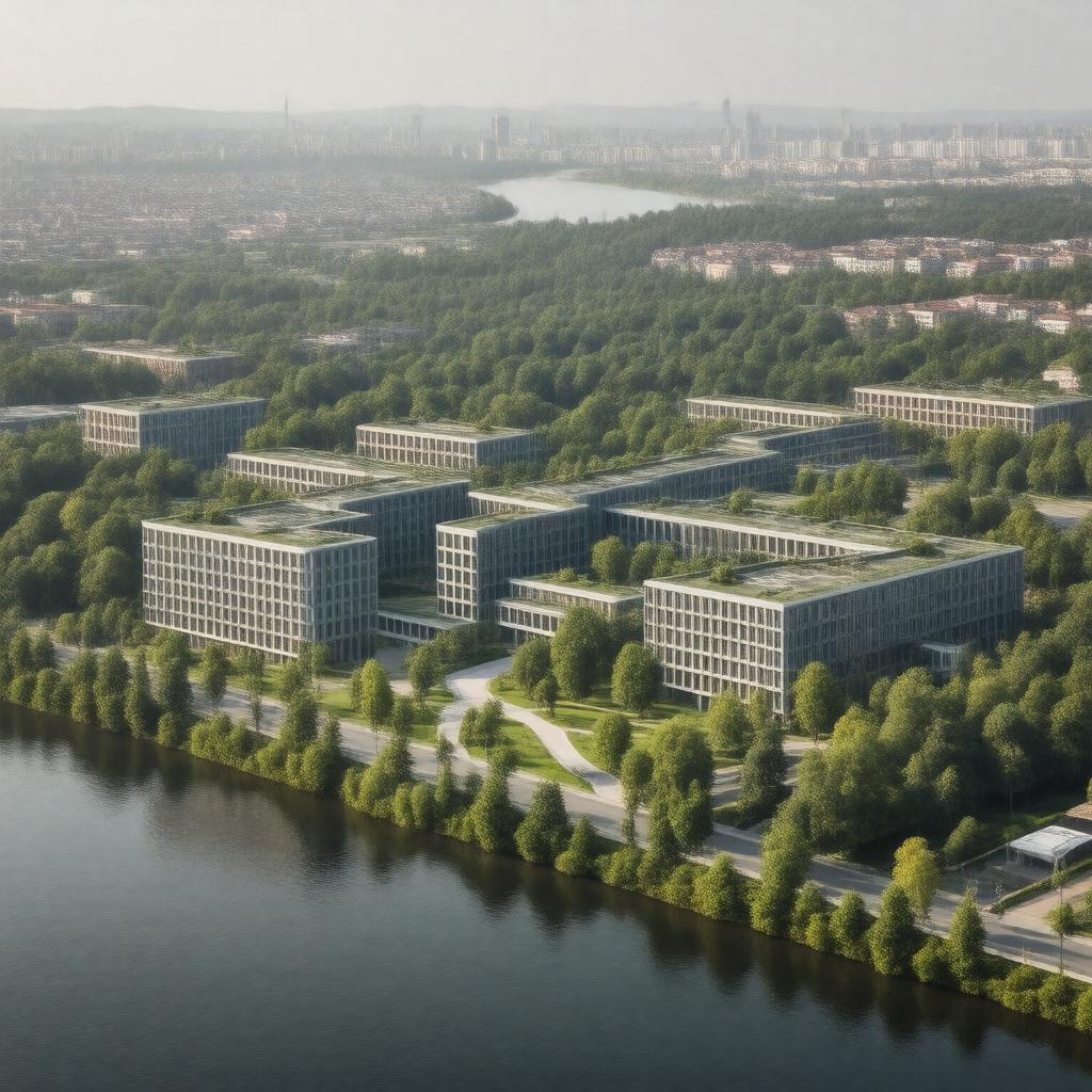 AI-created image of Sir Tom Cowie Campus at St Peter's