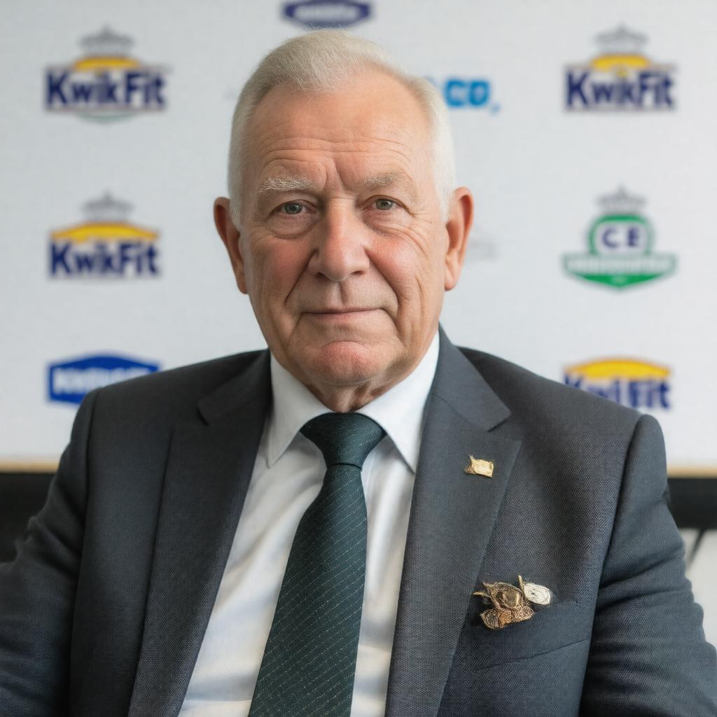 Click to view larger image AI-created image of Sir Tom Farmer