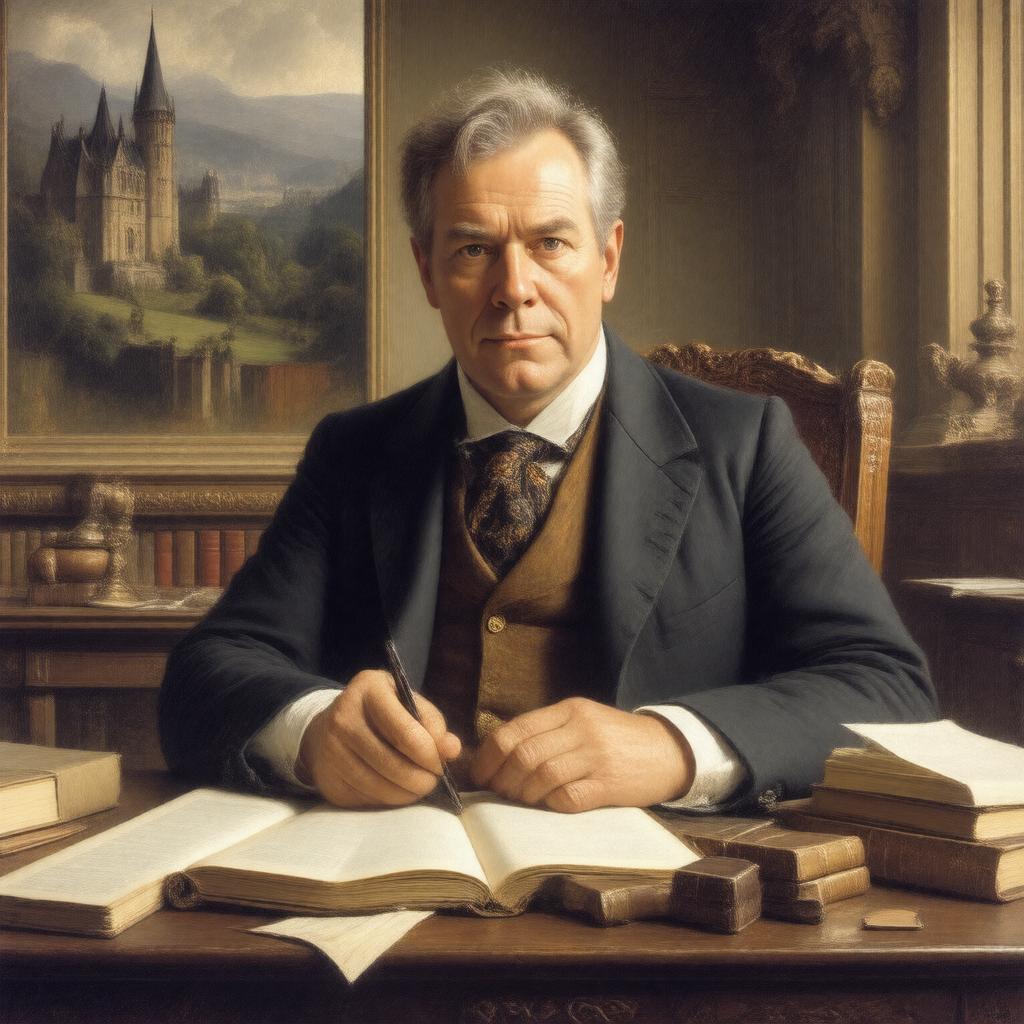 AI-created image of Sir Walter Scott