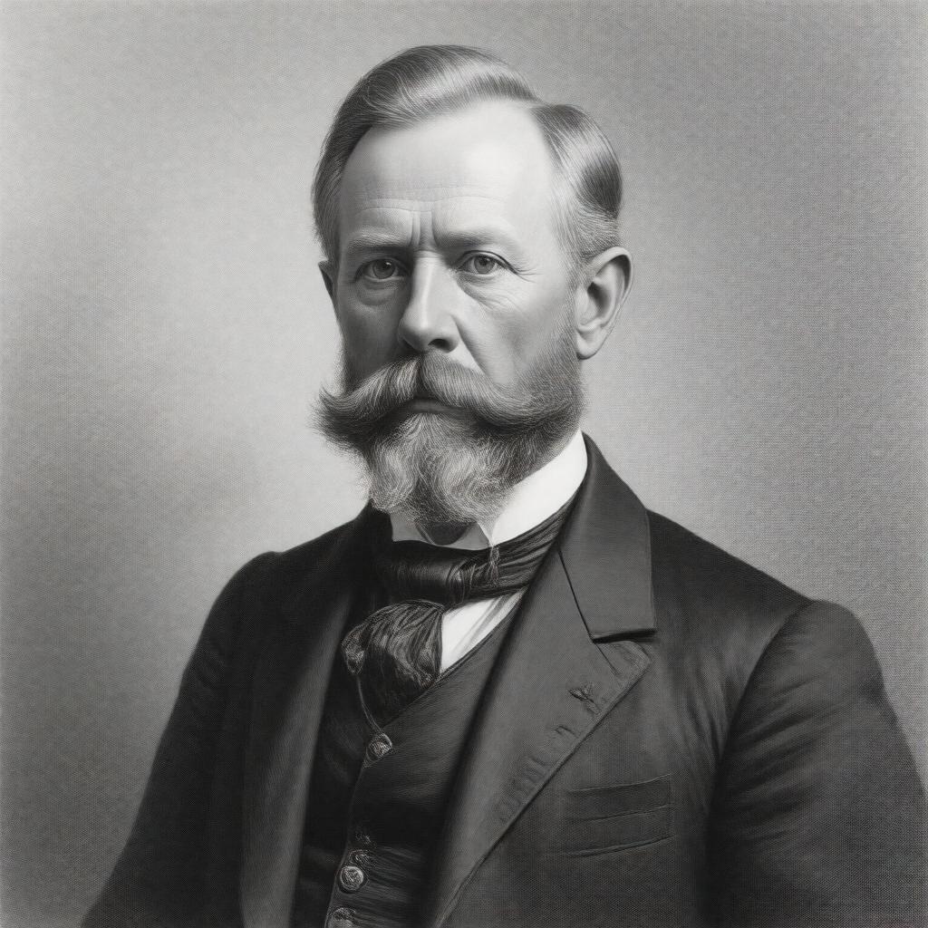 Click to view larger image AI-created image of Sir William Milne