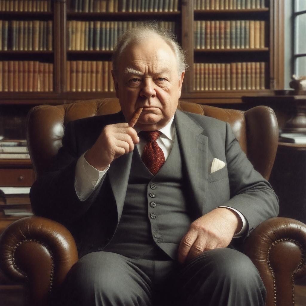 AI-created image of Sir Winston Churchill