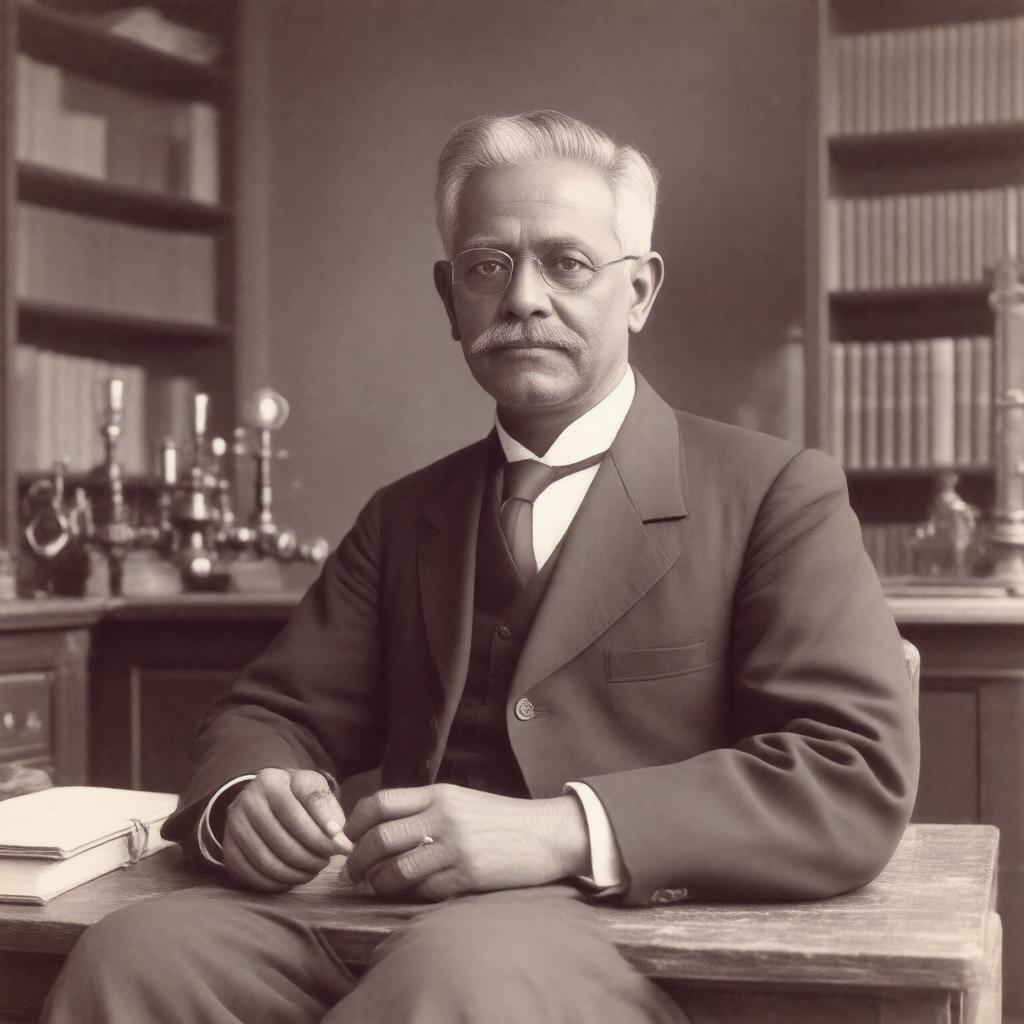 AI-created image of Sisir Kumar Mitra