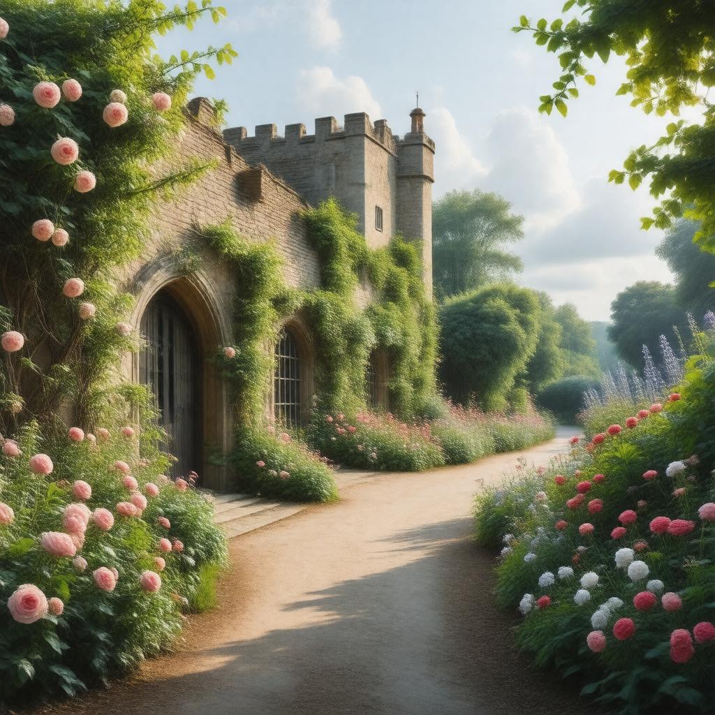 AI-created image of Sissinghurst Castle Garden