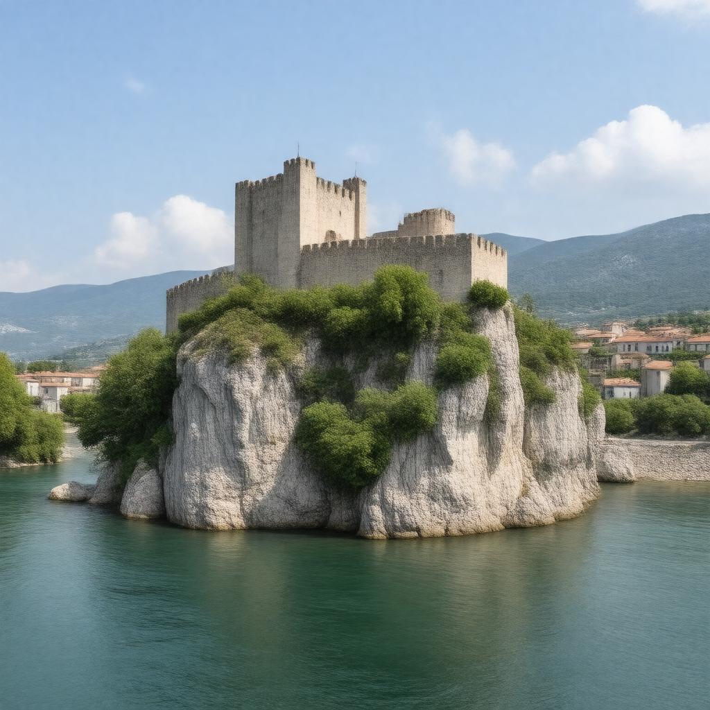AI-created image of Sisteron, France