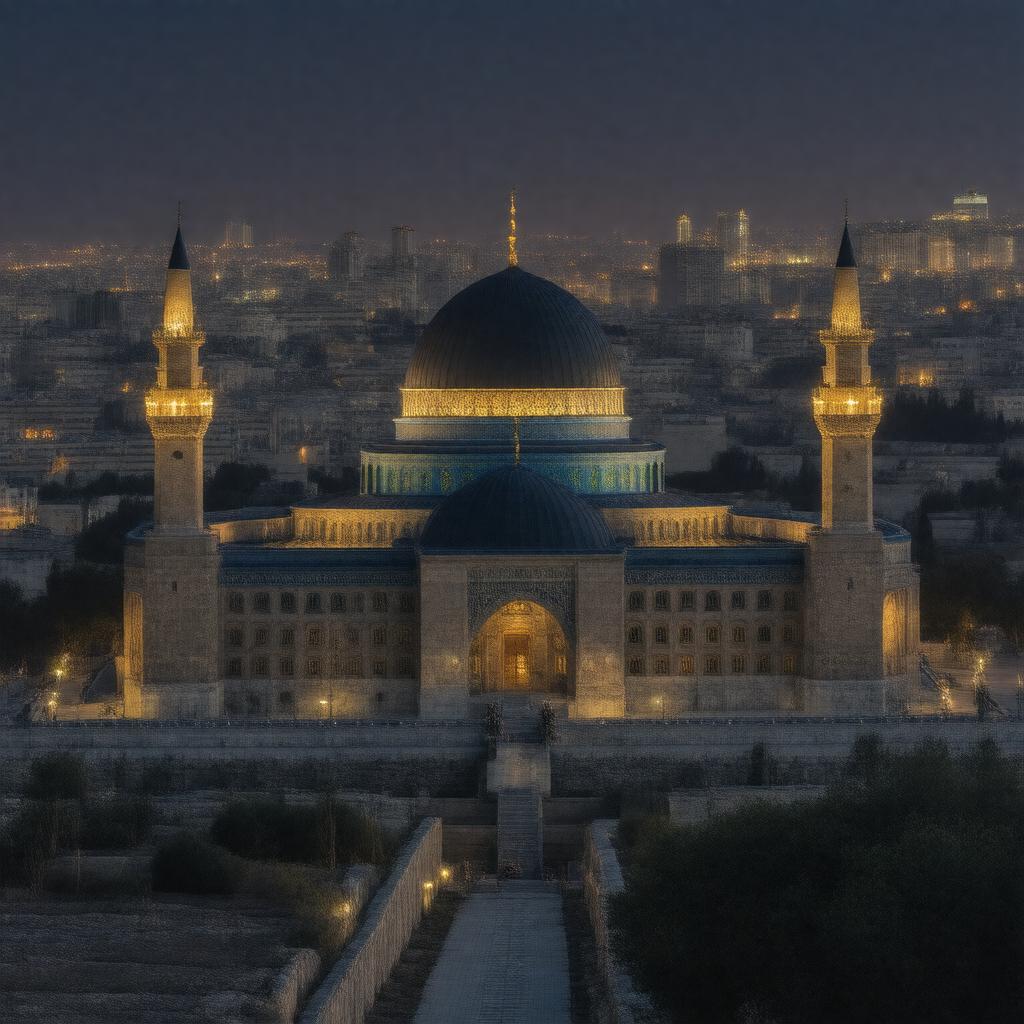 Click to view larger image AI-created image of Site of Prophet Muhammad's Night Journey (Islam)