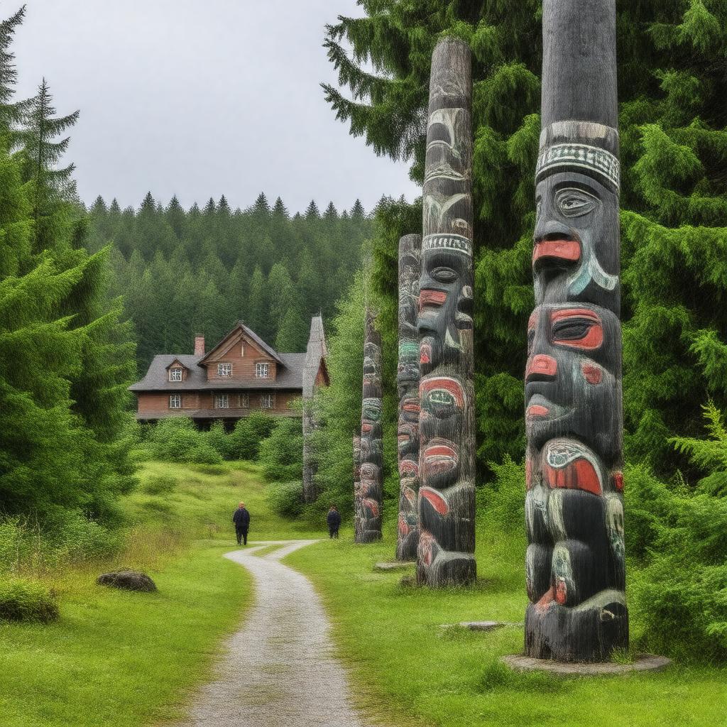 AI-created image of Sitka National Historical Park