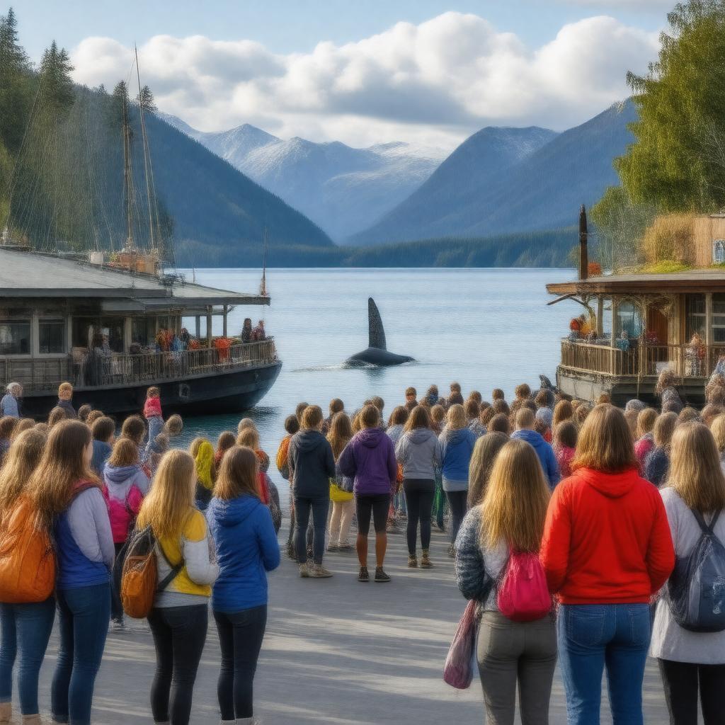 Click to view larger image AI-created image of Sitka WhaleFest