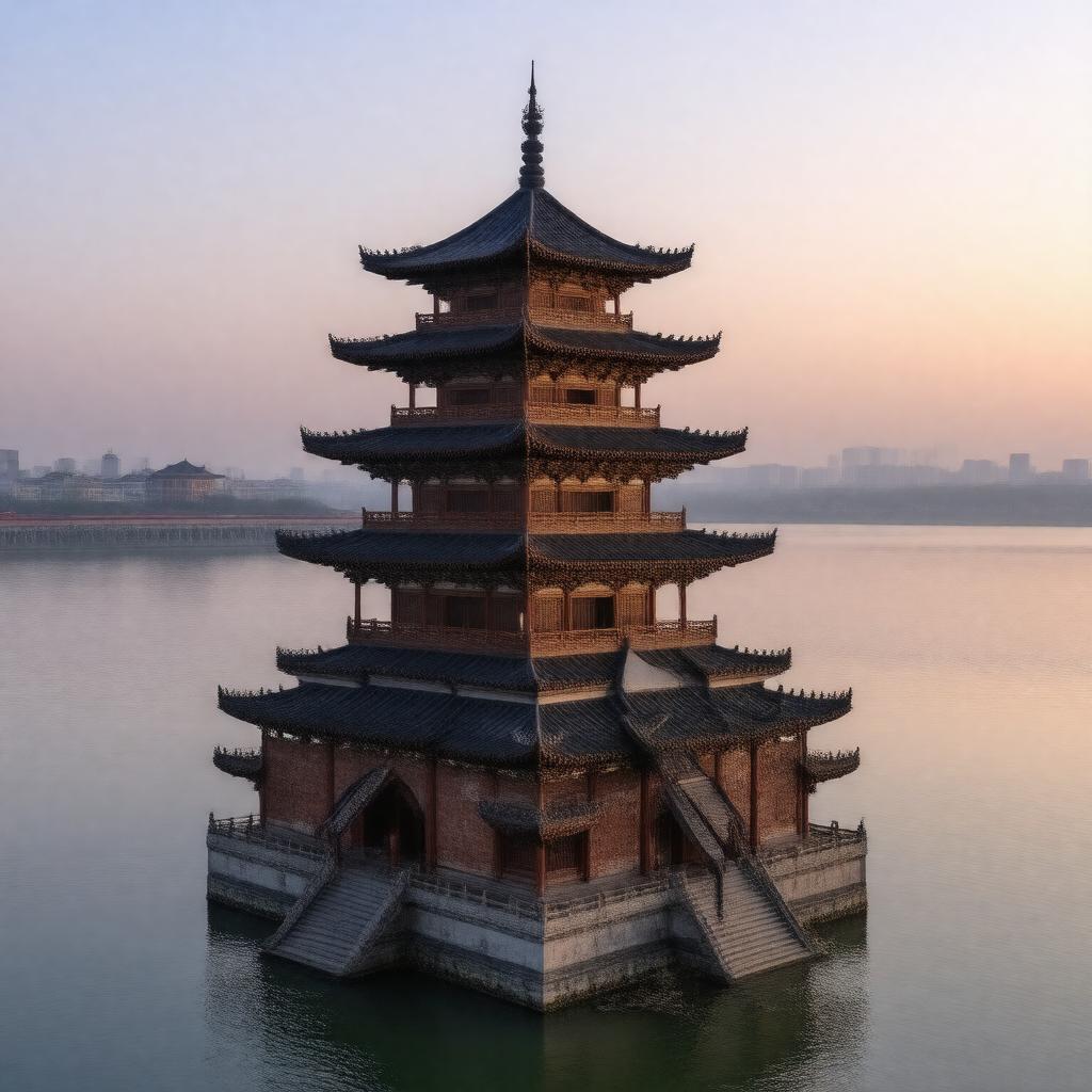 AI-created image of Six Harmonies Pagoda
