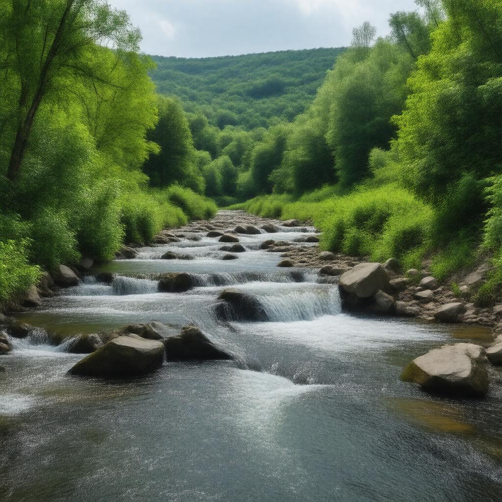 AI-created image of Six Mile Creek