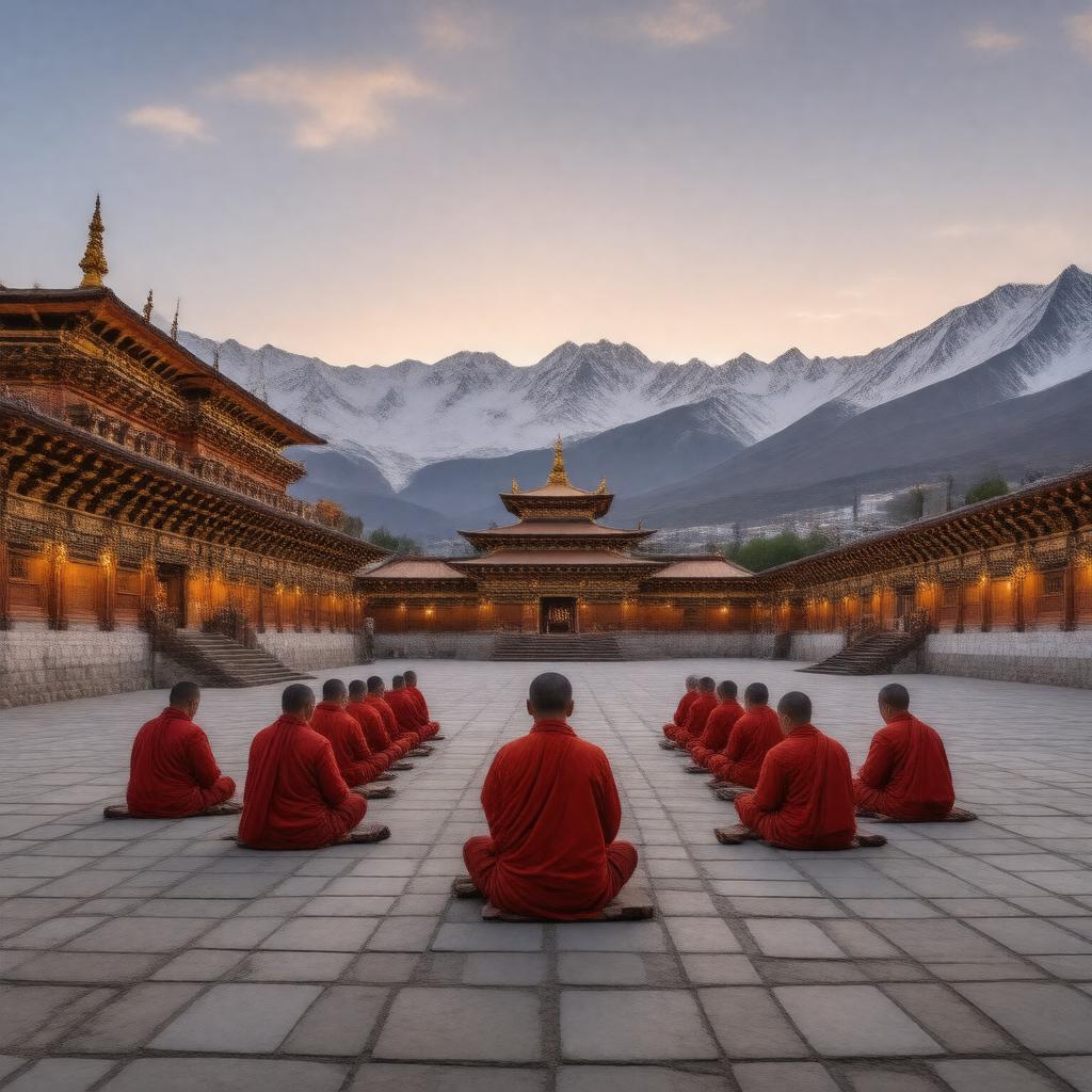 AI-created image of Six Yogas of Naropa