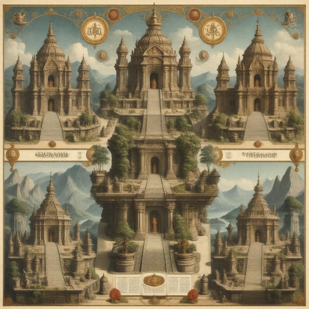 AI-created image of Six orthodox schools of Hindu philosophy