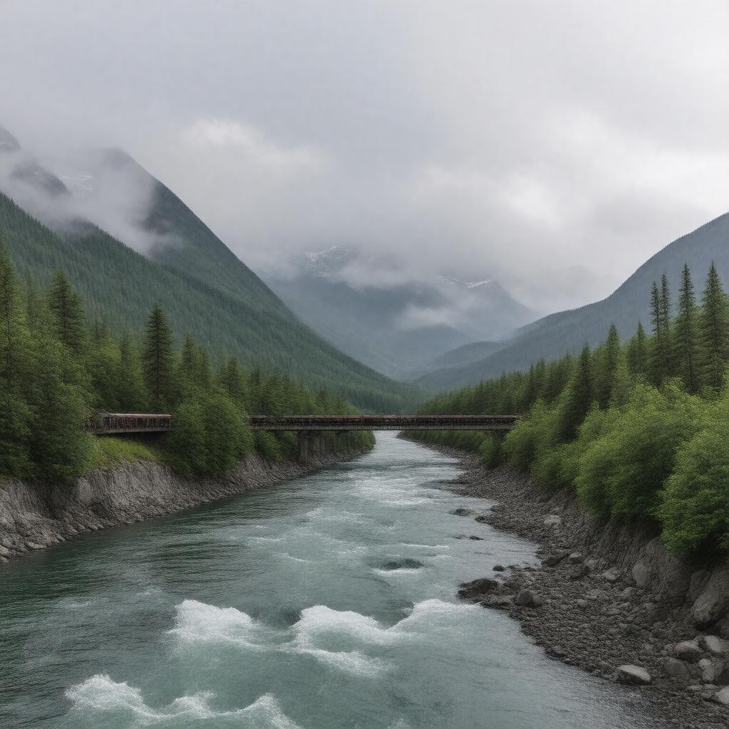 AI-created image of Skagway River