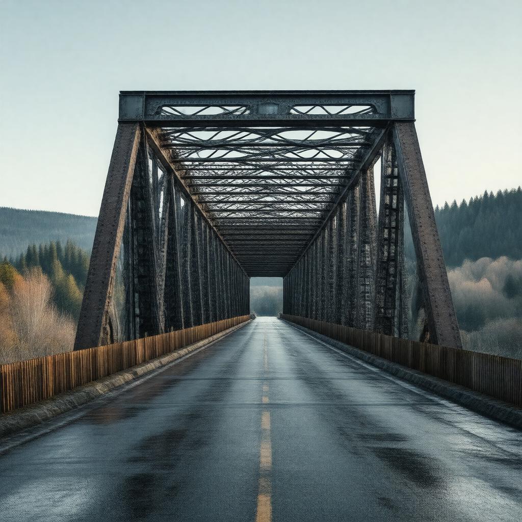 AI-created image of Skeena River Bridge