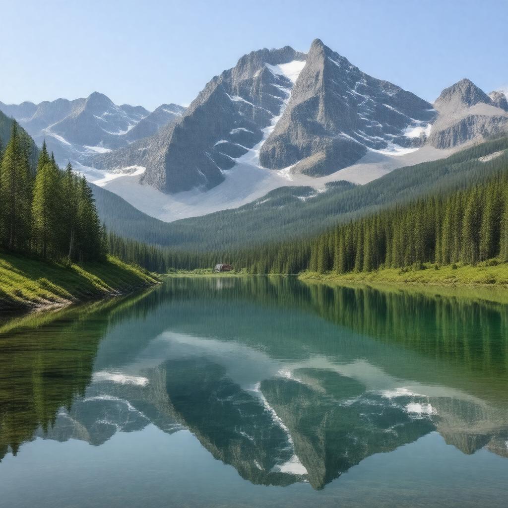 Click to view larger image AI-created image of Skoki Lakes