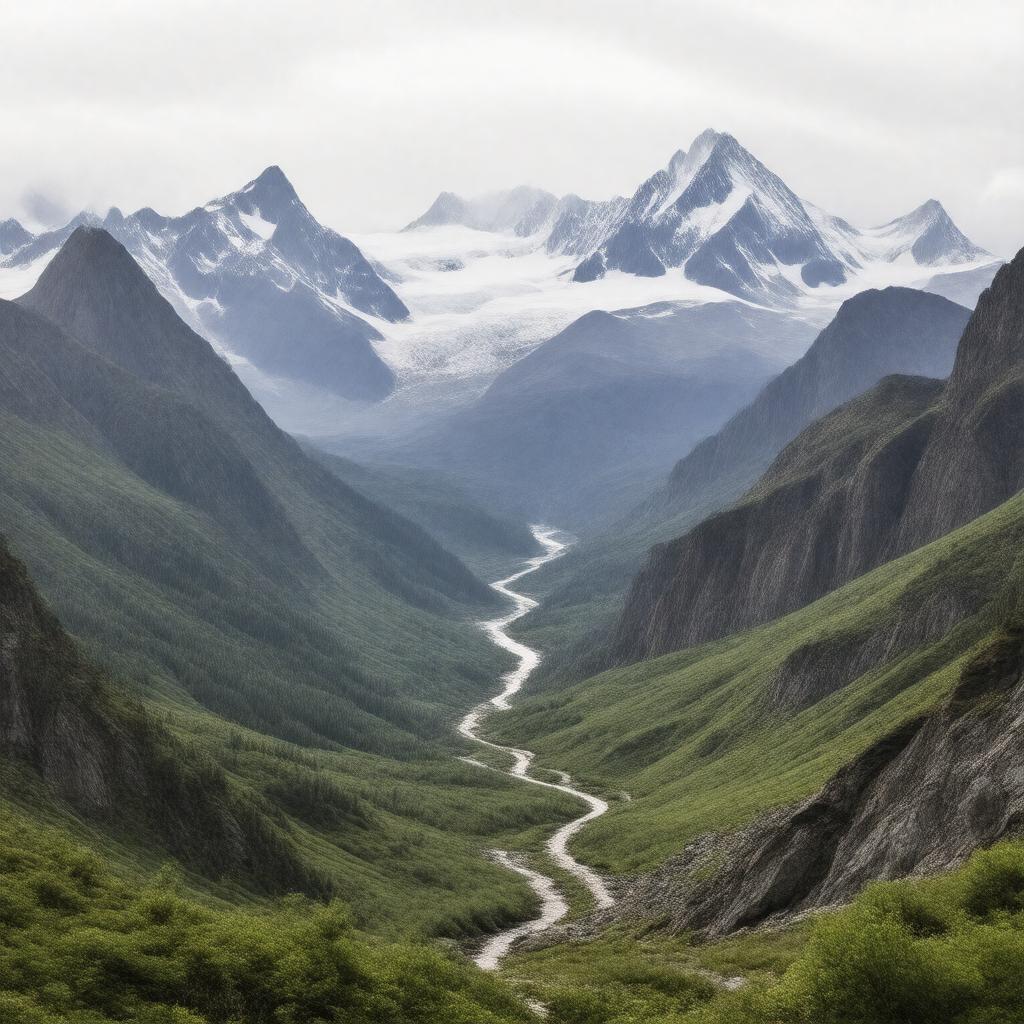 AI-created image of Skolai Pass
