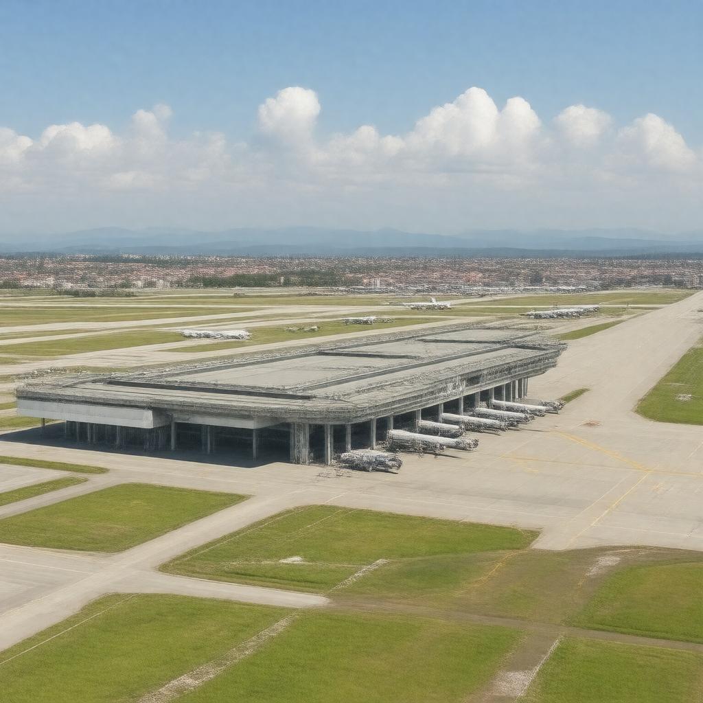 AI-created image of Skopje International Airport