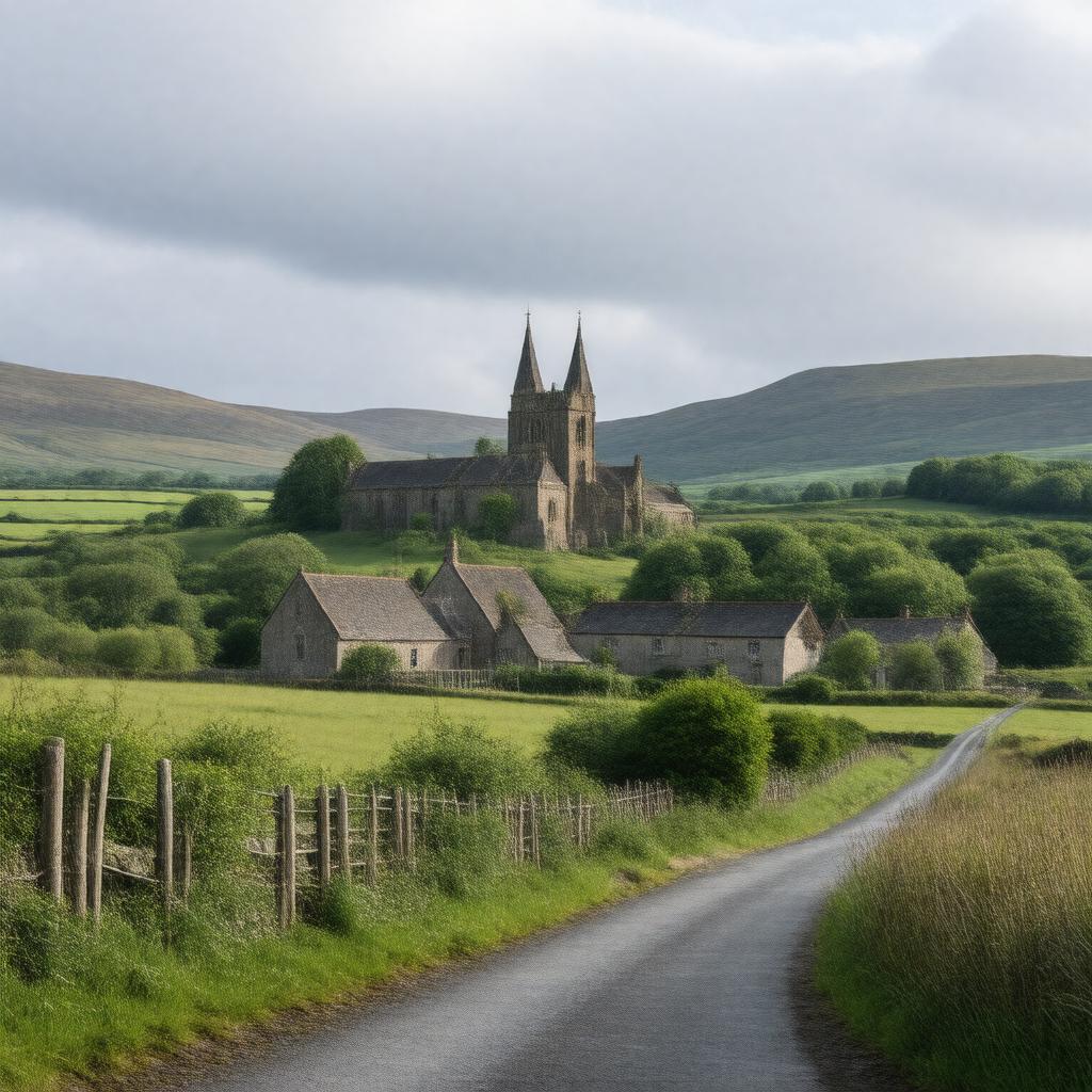 AI-created image of Skreen, County Sligo, Ireland