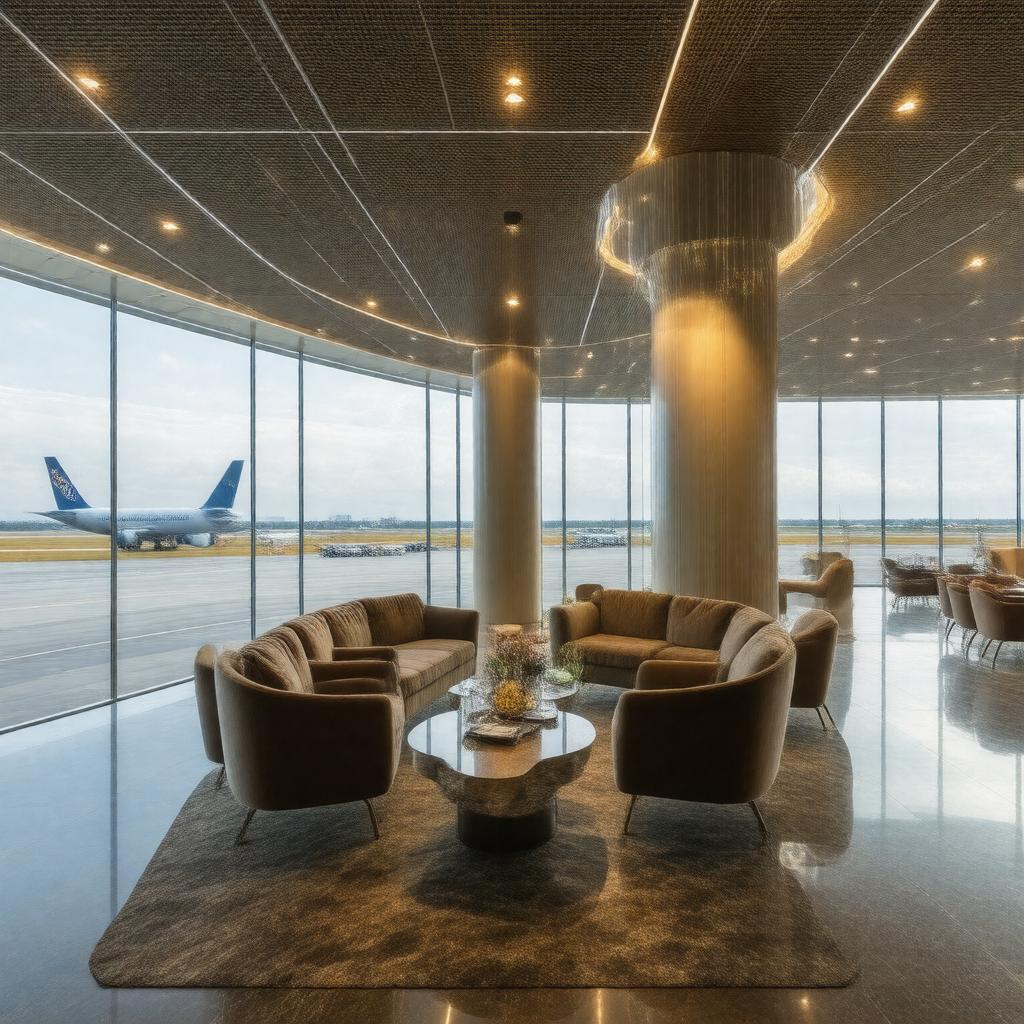 Click to view larger image AI-created image of SkyTeam Lounge