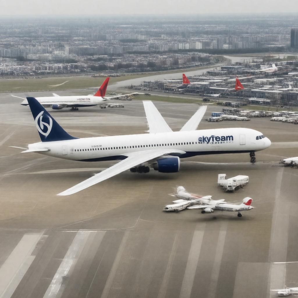 AI-created image of SkyTeam (until 2019)