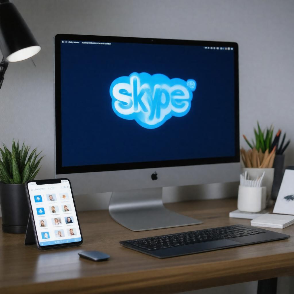 AI-created image of Skype