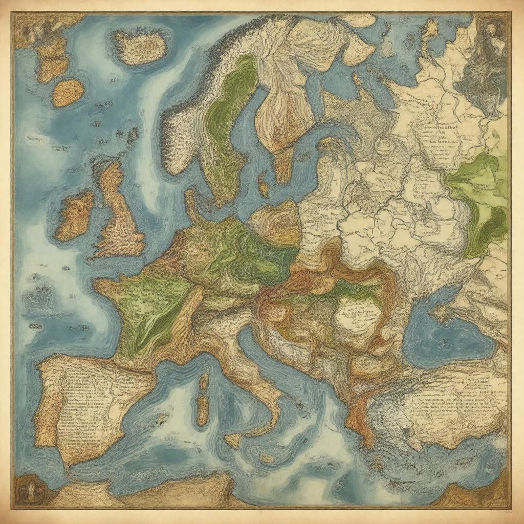 AI-created image of Slavic languages