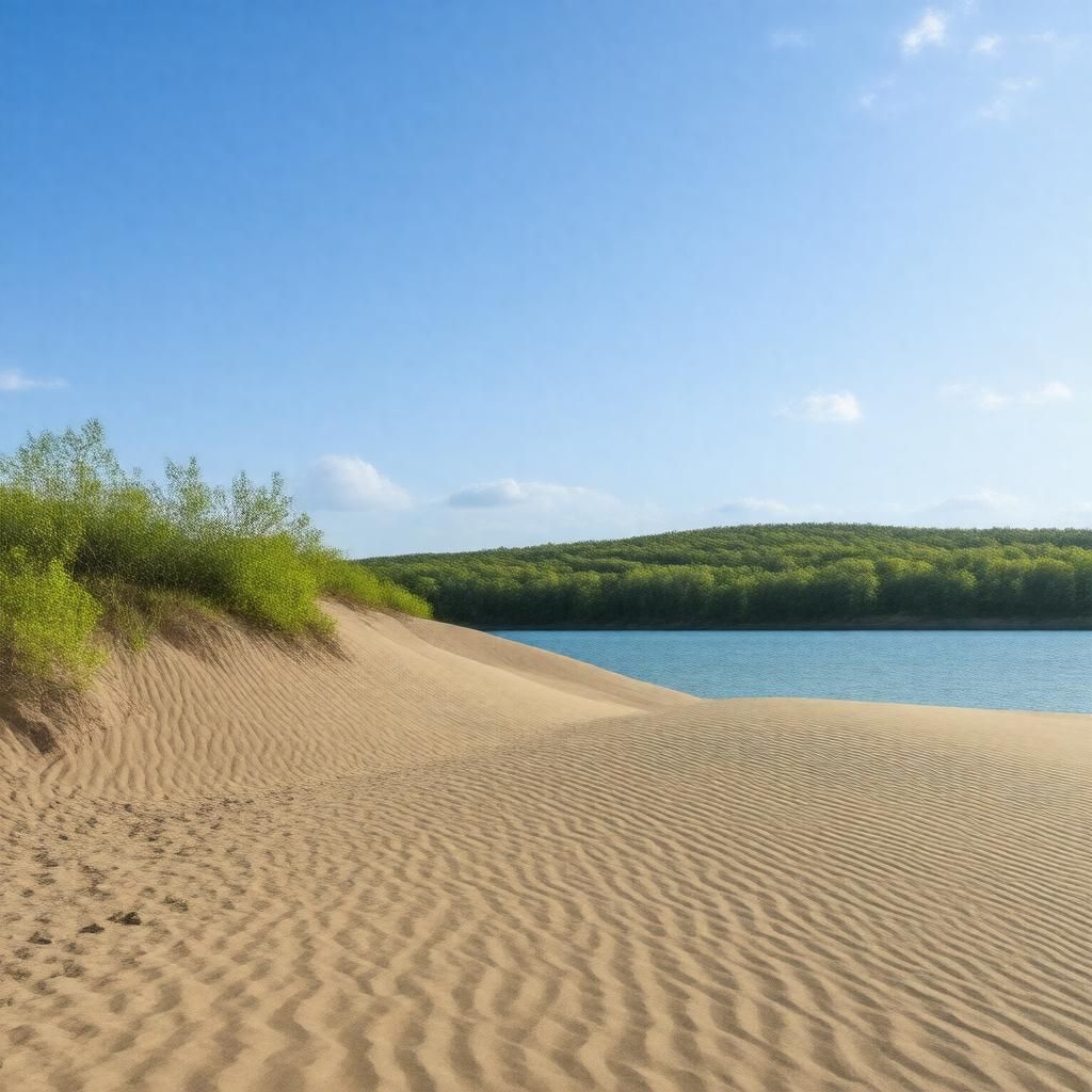 AI-created image of Sleeping Bear Dunes National Lakeshore