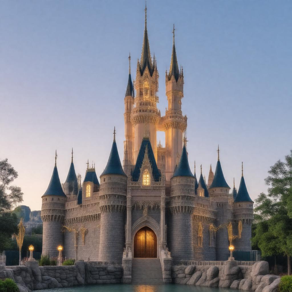 AI-created image of Sleeping Beauty Castle