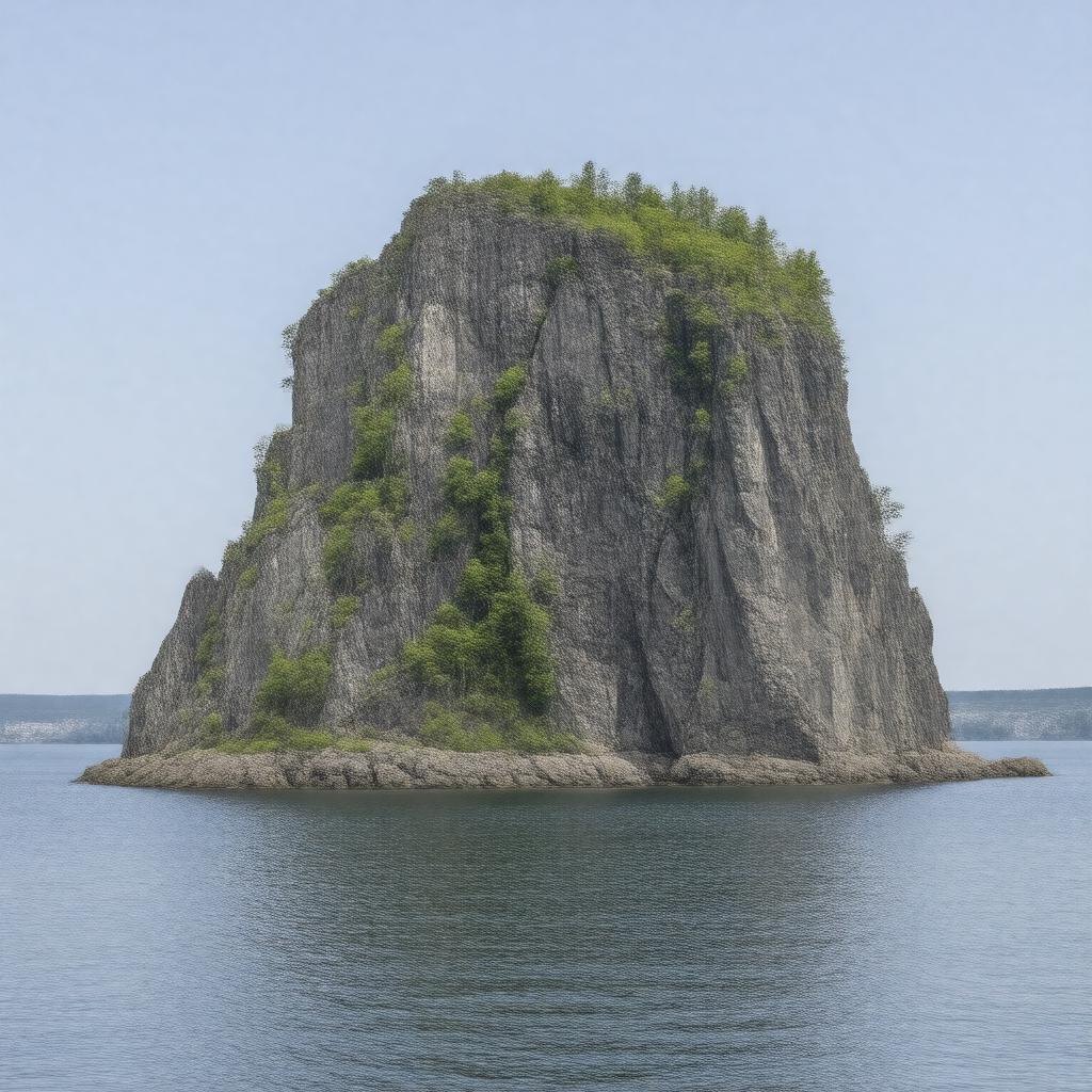 Click to view larger image AI-created image of Sleeping Giant mountain formation