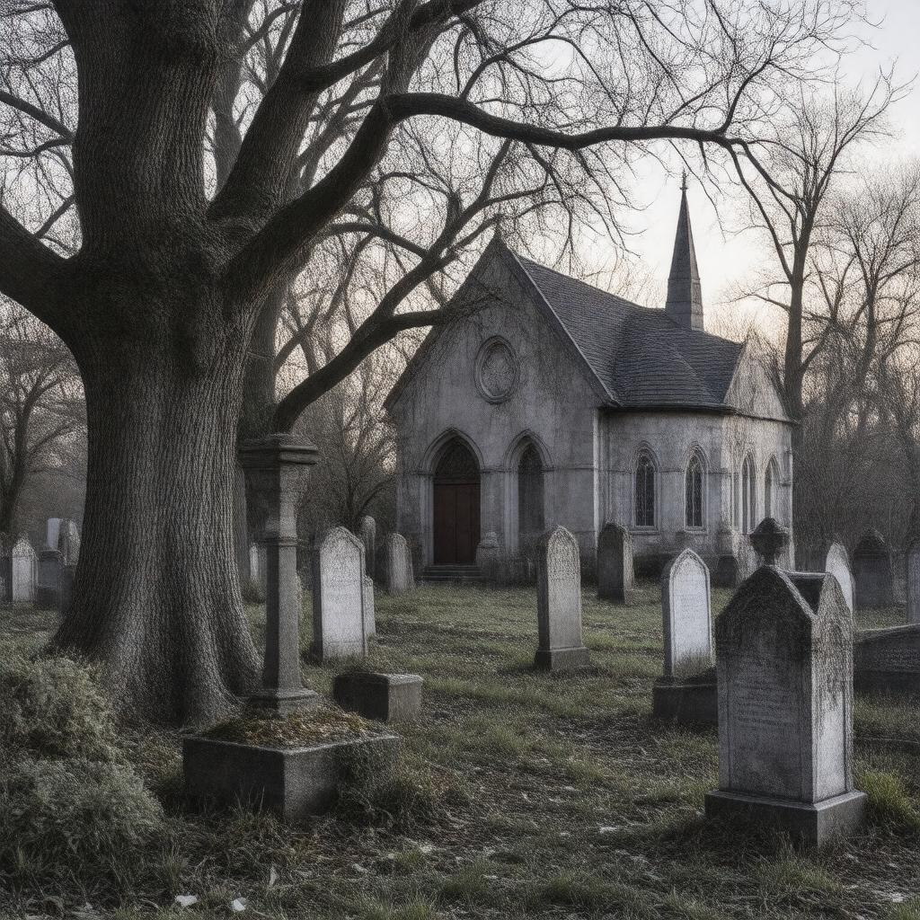 AI-created image of Sleepy Hollow Cemetery