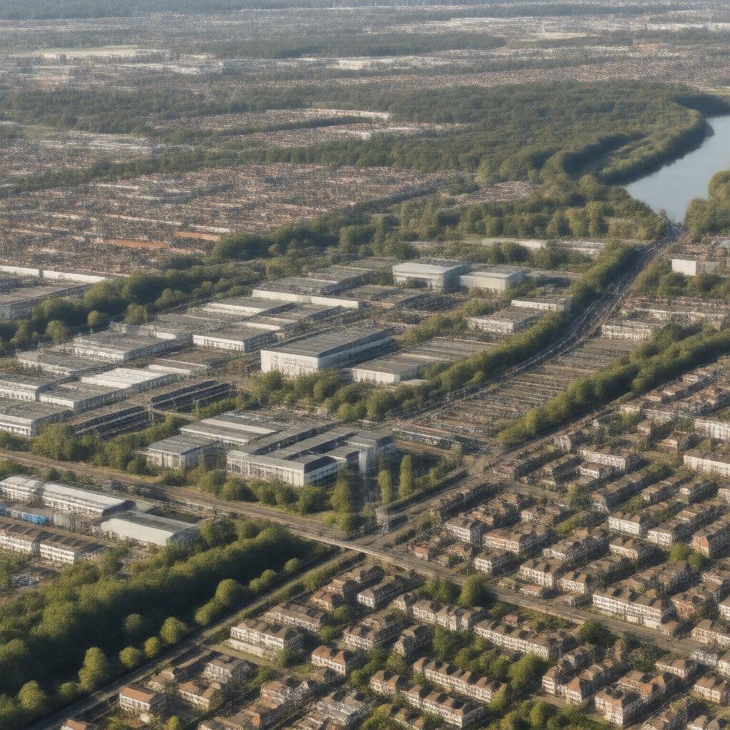 AI-created image of Slough, Buckinghamshire, England