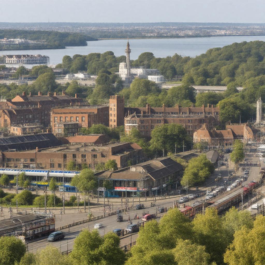 AI-created image of Slough, England, United Kingdom