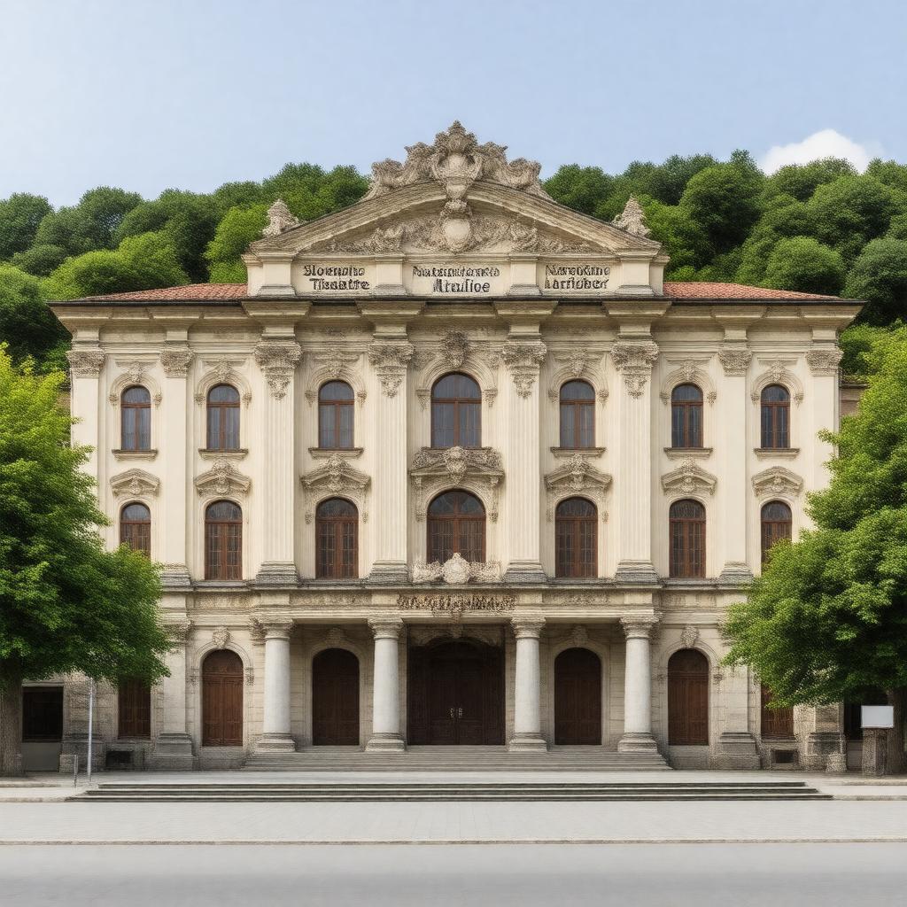 AI-created image of Slovene National Theatre Maribor