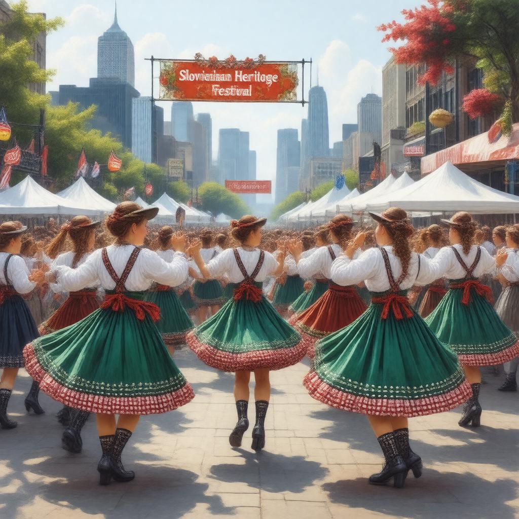 AI-created image of Slovenian Americans