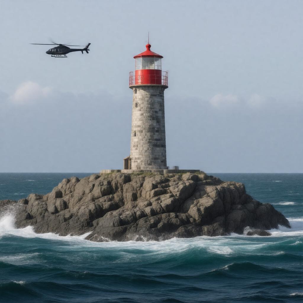 Click to view larger image AI-created image of Smalls Lighthouse