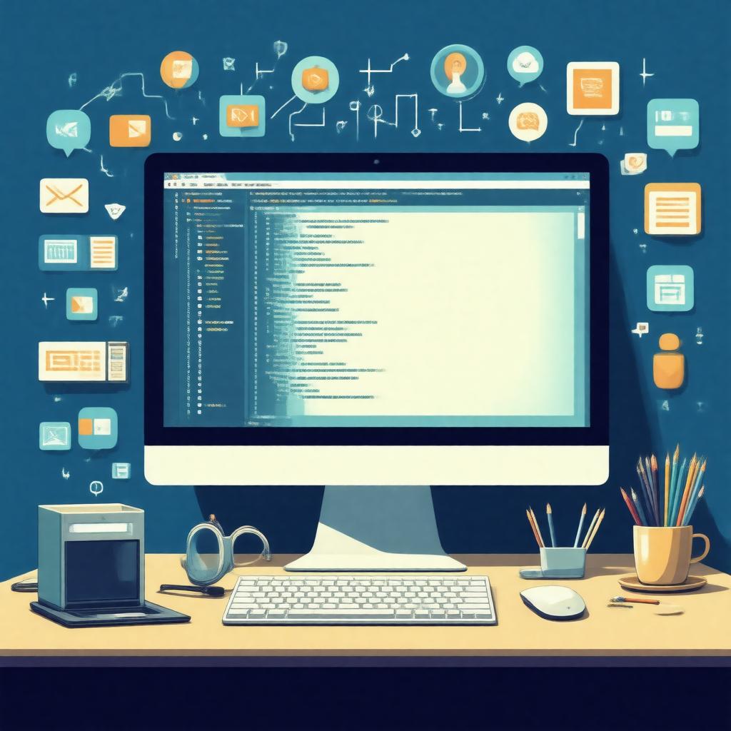 AI-created image of Smalltalk programming language