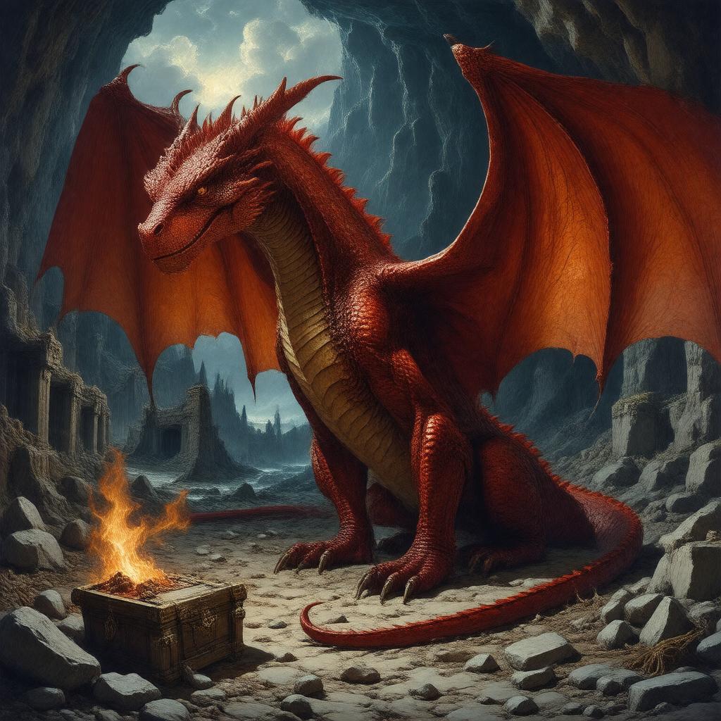 AI-created image of Smaug