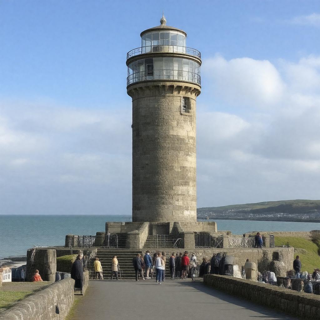 Click to view larger image AI-created image of Smeaton's Tower