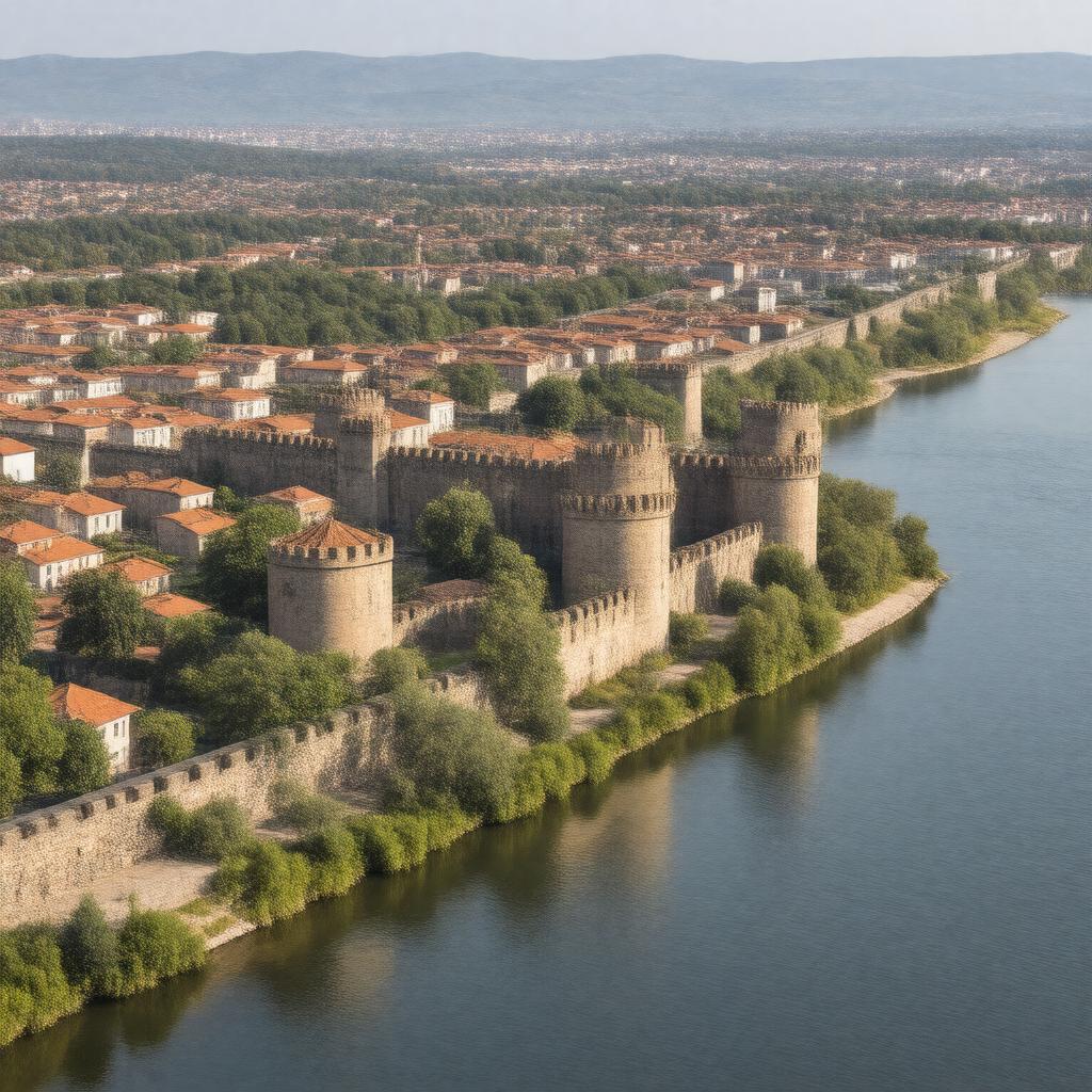 AI-created image of Smederevo, Serbia